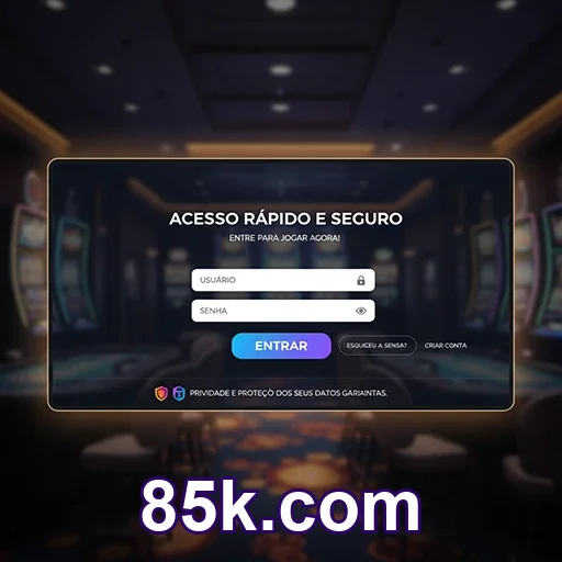 Entre no 85k.com pelo celular com acesso seguro