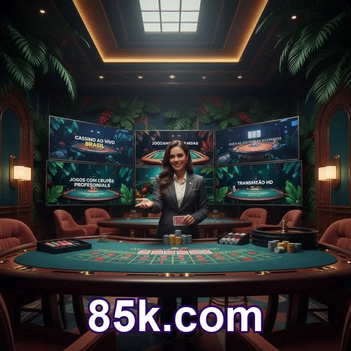 Tela de login segura da 85k.com no endereço correto