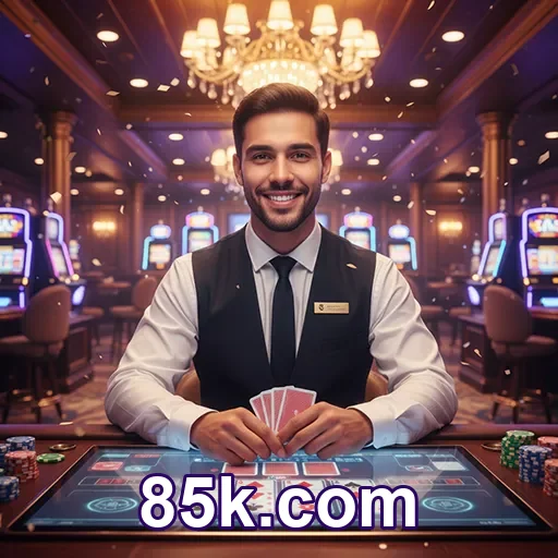 Celular com login no 85k.com e navegacao leve