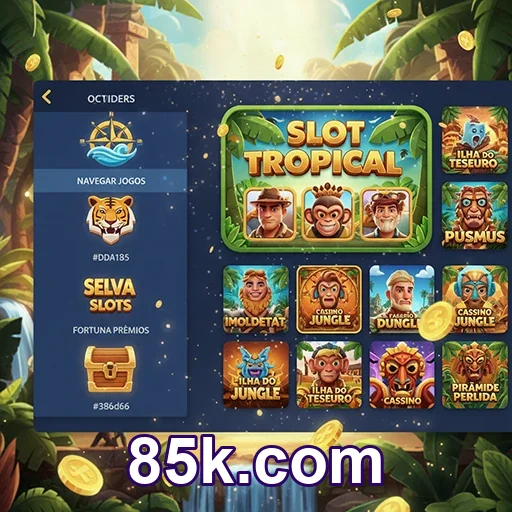 Tela da 85k.com com promoções e valores baixos